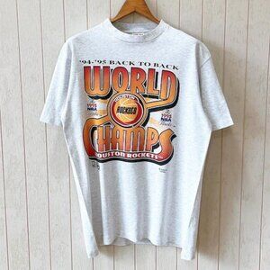 Vintage 1990s Houston Rockets T-Shirt NBA Sof Tee USA 94-95